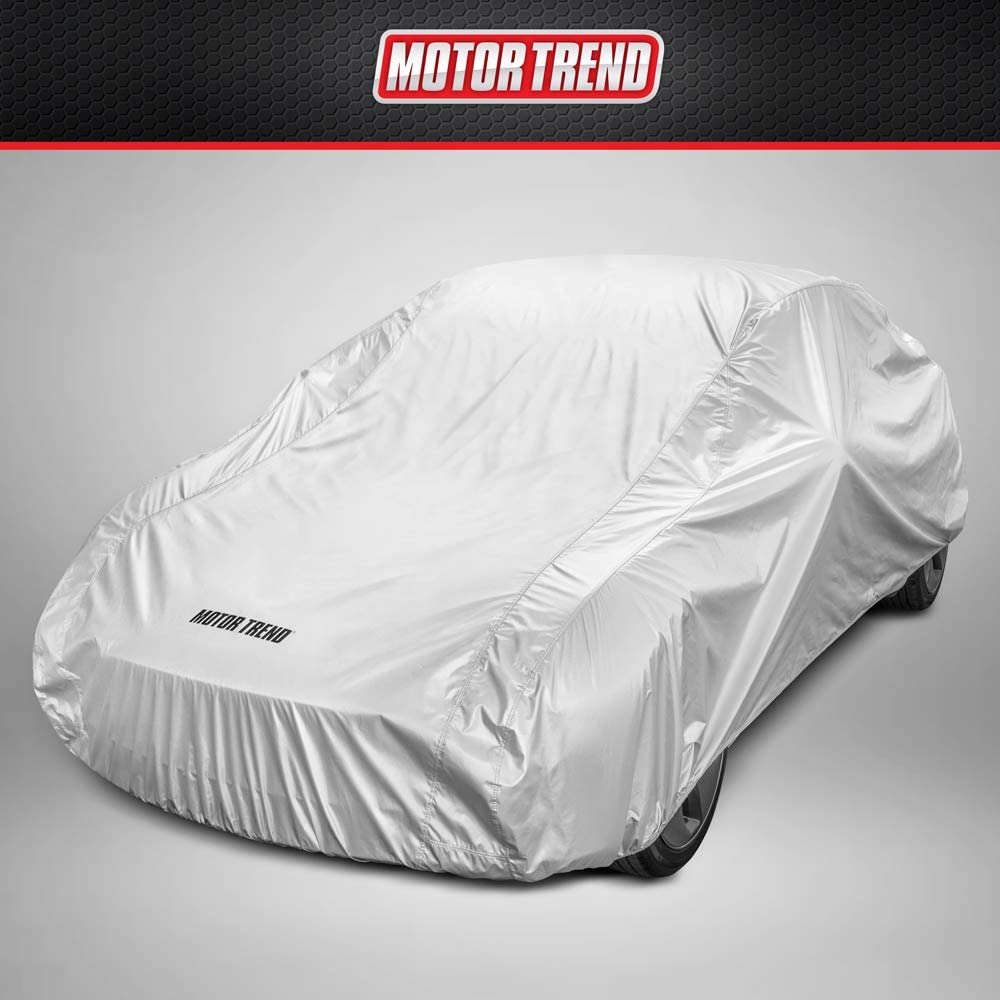 MotorTrend Single Poly All Weather Water-Proof Vehicle Cover for Cars, SUVs, Trucks, Vans M (Fits up to 170") - Medium (Fits up to 170")