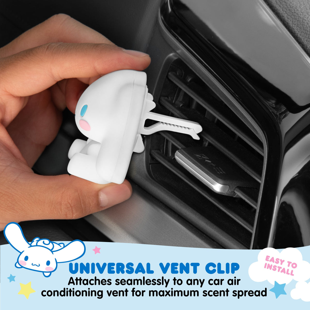 Carbella Official Hello Kitty Cinnamoroll Air Freshener Deodorizer - Fresh Cotton