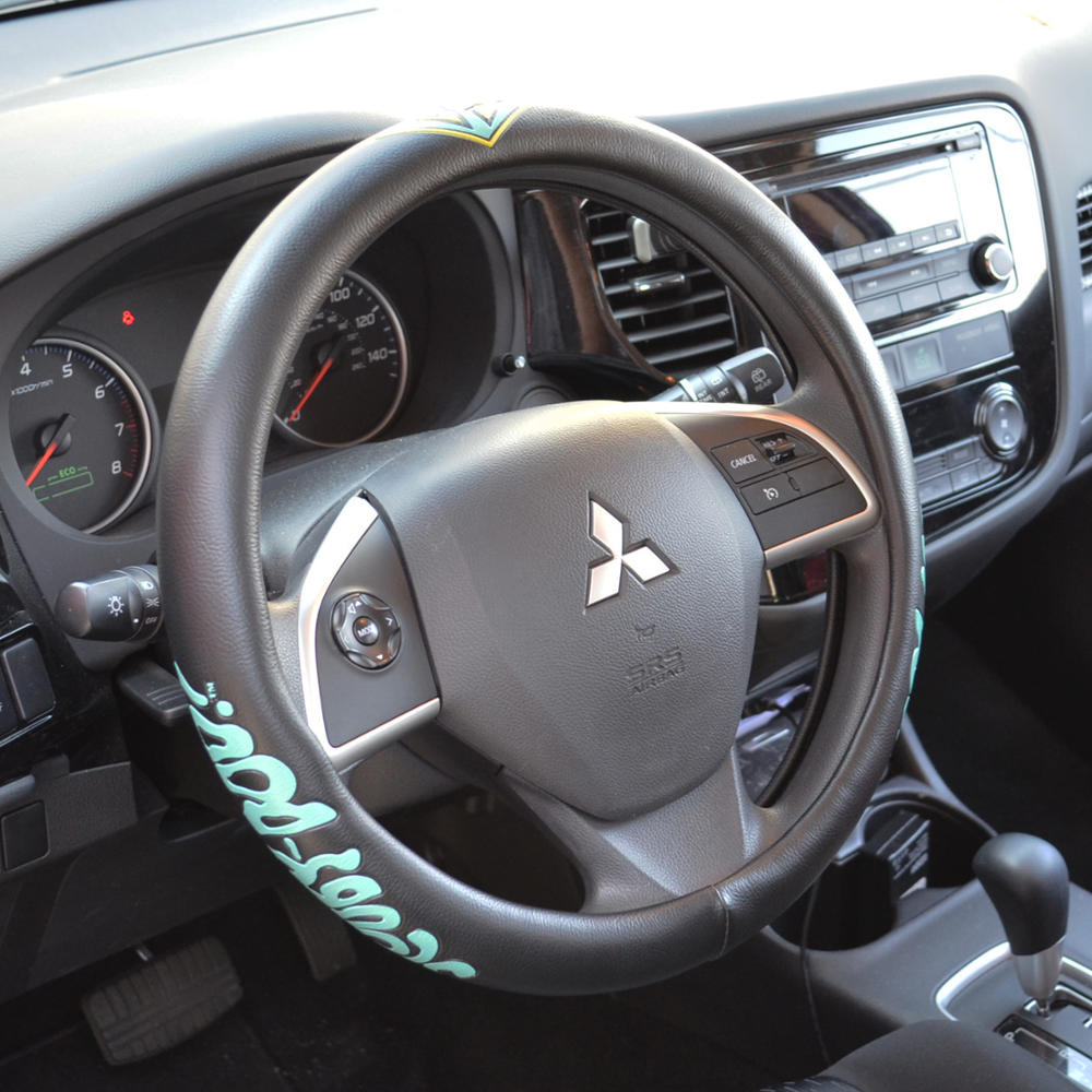 Warner Bros Scooby Doo Ghoulish Text Steering Wheel Cover (Fits 14.5" - 15.5")