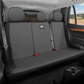 CAT PU Leather Rear Bench Seat Cover – Gray, 60/40 Split Fit for Cars, Trucks, SUVs – Waterproof, Scratch-Resistant, Semi-Universal Fit Rear Seat Protector for Most Auto Interior – Easy Install