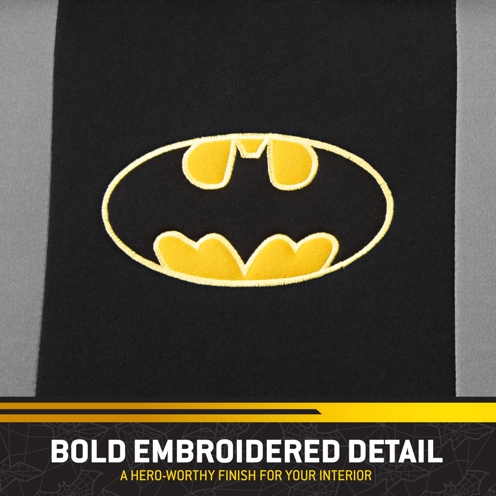 Warner Bros DC Comics 9-Piece Batman Dark Knight Logo Front Seat Covers and Rear Seat Covers