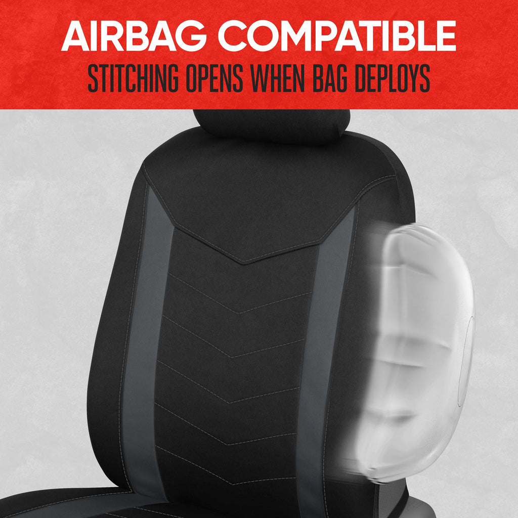 MotorTrend 2-Pack SpillGuard Water-Proof Neoprene Front Seat Covers