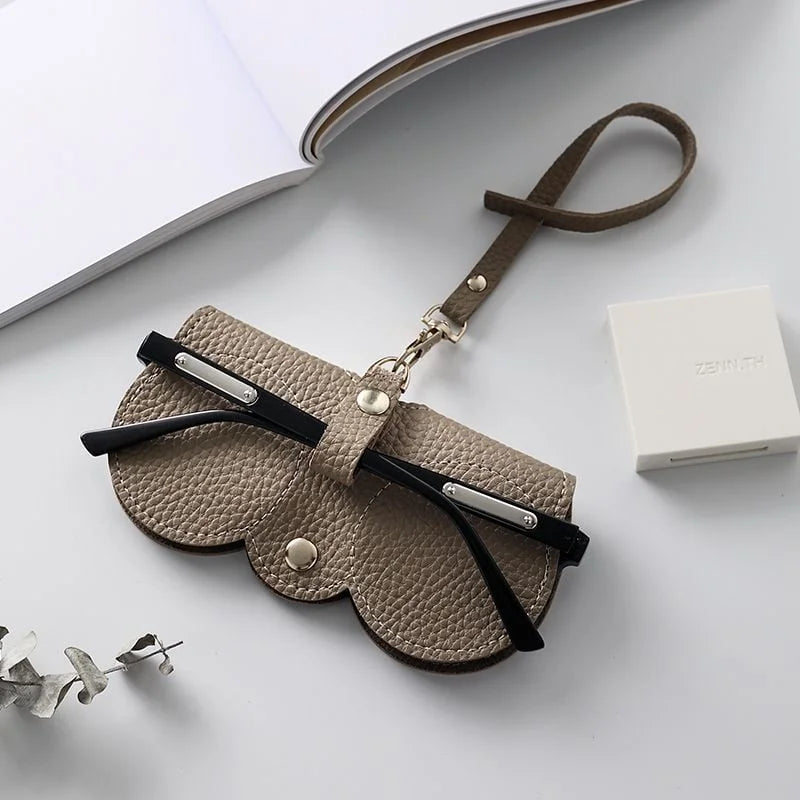 🏆Hot Sale🔥Soft Leather Sunglasses Bag 🔥