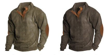 Men's Outdoor Casual Stand Collar Long Sleeve Sweatshirt