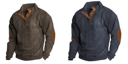 Men's Outdoor Casual Stand Collar Long Sleeve Sweatshirt